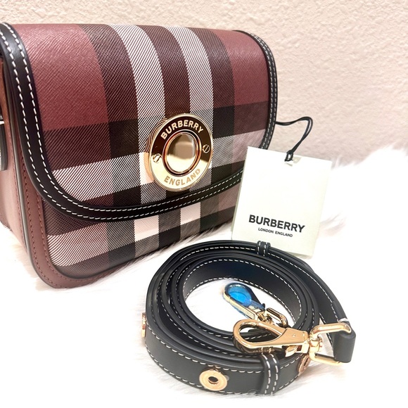 NEW Burberry Check and Leather Elizabeth Bag Small - Picture 3 of 10